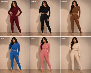 Open Back Legging Set | Contour Scrunch Lounge Fit Pink Size L thumbnail 5