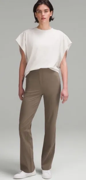Lululemon 0 Smooth Fit Pull On Flare Nomad Minimal Outdoor Athletic Taupe thumbnail 1