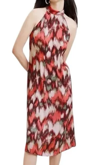 NWT Banana Republic Silky Twill Sleeveless Halter Midi Dress Size 6‎ Feminine thumbnail 1