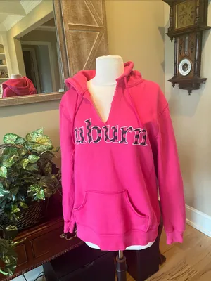 Auburn Pink Pullover Hoodie Size L thumbnail 4