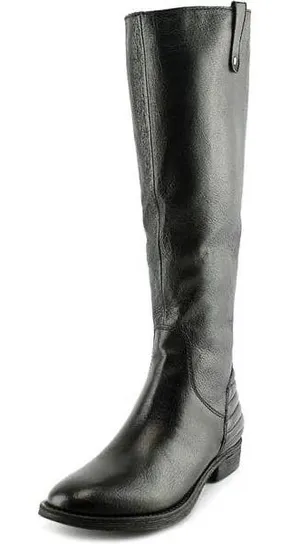 Steve Madden Classic Black Leather Knee-High Boots thumbnail 1
