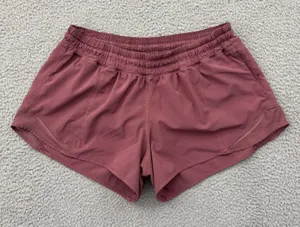 Lululemon Hotty Hot Shorts Low Rise 4" So Merlot Athletic Athleisure Women's 10 thumbnail 1