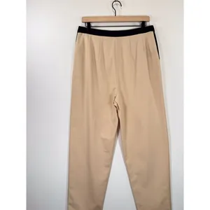 Alice + Olivia Womens Pants Beige Roy Tapered High Rise Pleated Trousers Size 12 thumbnail 7