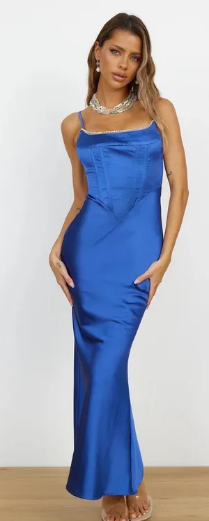 Hello Molly Dress Blue thumbnail 1