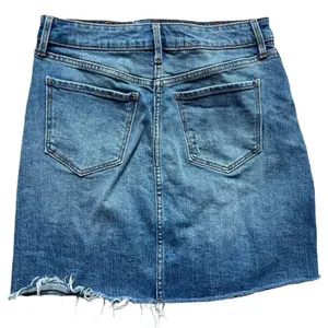 Womens Old Navy High Waisted Frayed Raw Hem Distressed Jean Skirt - Sz 2 thumbnail 4