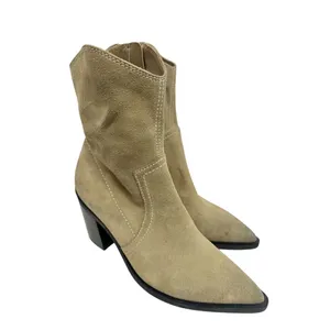 BP Surina‎ Tan Suede Western Ankle Boots Pointed Toe Block Heel 5.5M thumbnail 2