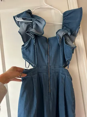 Denim Romper thumbnail 4