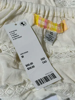 Urban Outfitters Kimchi Blue Nia BabyDoll Top size Medium color Ivory NWT thumbnail 11