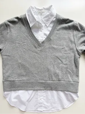 Z Supply Ellie Twofer Sweatshirt Size Small thumbnail 9
