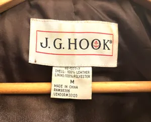 JG HOOK *VINTAGE*1990s* DARK BROWN SUEDE COAT Size M thumbnail 2