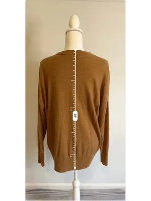 & Other Stories Paris Atelier Brown Cashmere Crew Neck Sweater SMALL thumbnail 5