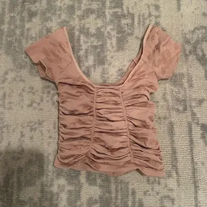 Free People Ruched Square-Neck Tank Top - Dusty Rose thumbnail 1