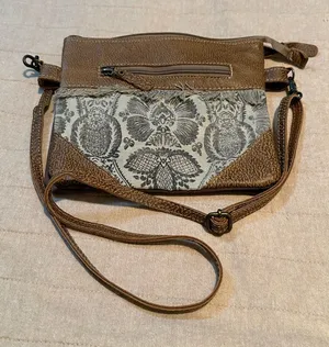 Myra Bag Brown Canvas Patterned Crossbody thumbnail 1