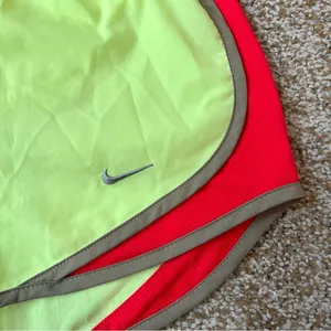 Nike Dri-Fit Tempo 3” High Rise Neon Yellow and Red Track Running Shorts Size XS thumbnail 2