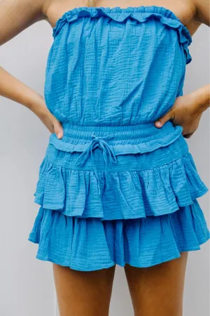 Day and Moon romper Blue Size L thumbnail 1