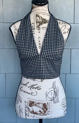 Antistar Gingham Cropped Halter thumbnail 1