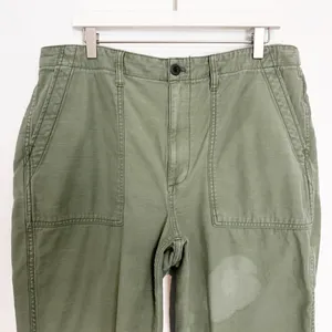 Madewell Griff Pants Plus Size 32 Green Utility High Rise Tapered Cargo Normcore thumbnail 5