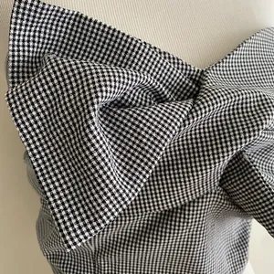 Storia Strapless Gingham Bow Crop Top thumbnail 4