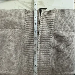 Cynthia Rowley Long Zip Cardigan M Beige Angora Wool Blend Duster Coastal Preppy thumbnail 12