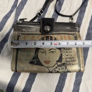 Brighton Fashionista Travel Circuit Organizer Crossbody Wallet Purse Rare thumbnail 12