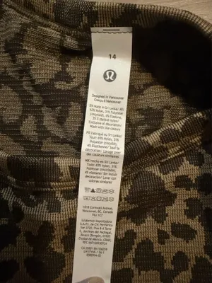 Lululemon Swiftly Cami Mesh Leopard/Night Brown 14 NWT thumbnail 6