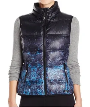 NWOT‎ Marc New York Black and Blue Puffer Vest thumbnail 1