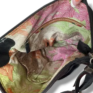 The Sak Iris Leather Hobo Bag‎ Soft Black Leather Charm Happy And Free Crossbody thumbnail 11