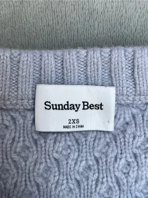 Aritzia Sunday Best Peggy Cropped Sweater grey minimalist coquette romantic 2XS thumbnail 5