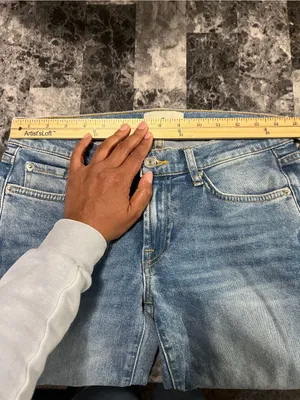 7 for all‎ mankind Women's Jeans Original Bootcut Size 27 Hem Split Light Wash thumbnail 9