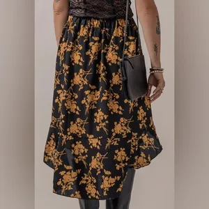 Floral Ruffle Elastic Waist Skirt thumbnail 2
