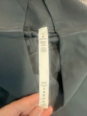 Lululemon Align High Rise Crop Leggings Black Size 8 thumbnail 5
