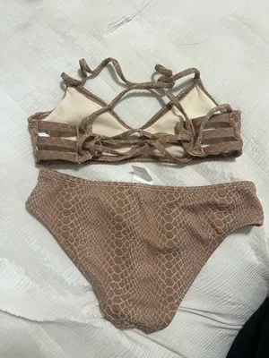 Pattern Bikini Tan Size XS thumbnail 2