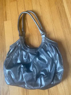 Small Tote Purse Silver thumbnail 2