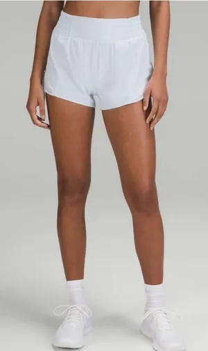 Lululemon Hotty Hot High Rise Shorts Powder Blue size 10 thumbnail 1