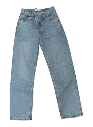 Abercrombie & Fitch The Dad High Rise‎ Jeans Womens 28/6 Light Wash Like New thumbnail 1