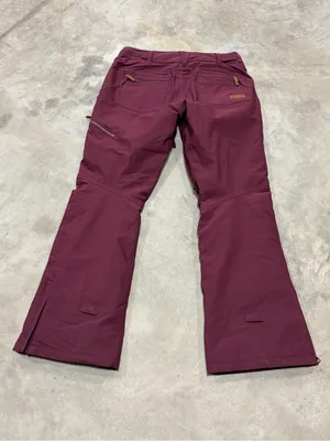 Roxy Women's Cabin? Shell Snow Pants Ski Snowboard Winter maroon red vented Lg thumbnail 9