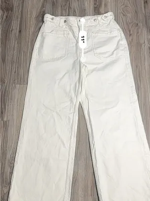 Free People We The Free Palmer Jeans Eggshell – Size 30. thumbnail 6