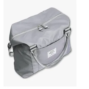 Weekender Travel Bag Duffel Carry On Luggage Trolley Sleeve Wet Dry Gray Green thumbnail 12