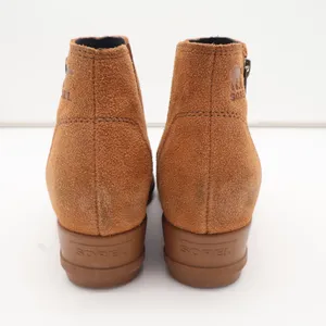 Sorel Ankle Boots Womens 8 Lolla II Tan Suede Wedge Side Zip Excellent thumbnail 6