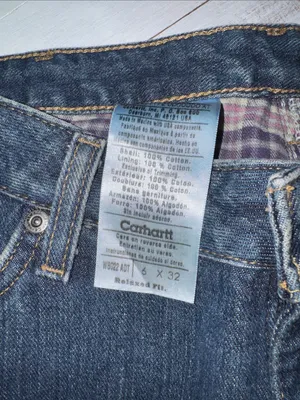 Carhartt Straight-Leg Jeans in Dark Blue Denim thumbnail 9