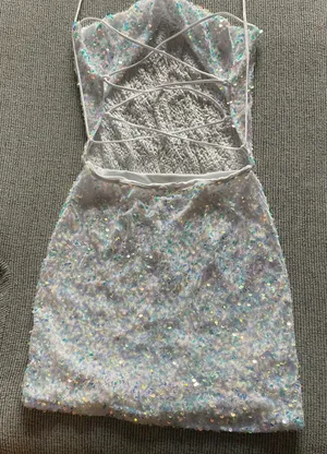 Hello Molly White Iridescent Dress thumbnail 4