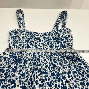 Reformation Serene Dress Womens Size 6 Rainey‎ Blue White Mini Festival *FLAW thumbnail 7
