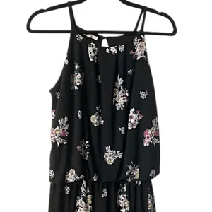 Maurices Black‎ Floral Halter Maxi Dress S Wedding Cruise Vacation Cottagecore thumbnail 12