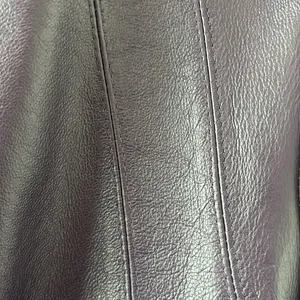 Genuine Leather Deep purple  Jacket East 5 Large thumbnail 4
