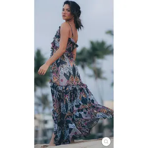Sukiso Angelina Dress XXL Tiered Boho Flowy NWT thumbnail 3