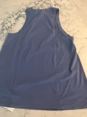 Lululemon Long Cotton Crewneck Tank Top Women’s Small Blue NWT LW1FBVS Pima Cott thumbnail 7