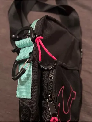 True Religion Black Crossbody with Pink Logo Accents thumbnail 5