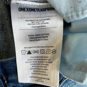 One X ONETEASPOON High Waist Bandits Denim Shorts thumbnail 10
