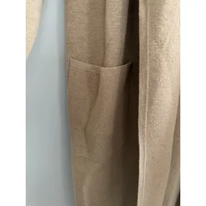 J. Crew Juliette Collarless Sweater Blazer Camel‎ Women's Size Large thumbnail 10