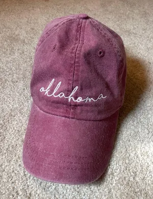 Oklahoma hat Purple thumbnail 1